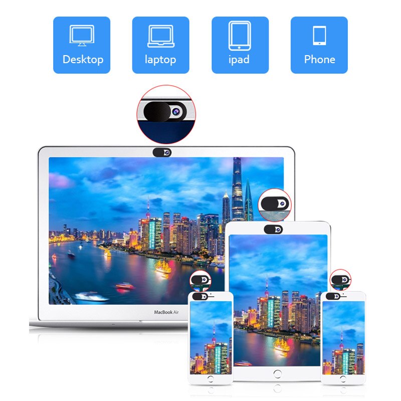 24 Pcs Webcam Cover Privacy Protective Cover Computer Lens Camera Cover Anti-Peeping Protector Shutter Slider Phone Stickers