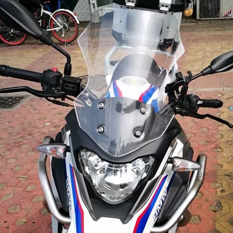 Pour BMW G310GS G310 G 310 GS 310GS 5G31 K02 Double bulle avant pare-brise pare-brise bouclier ABS: Clair
