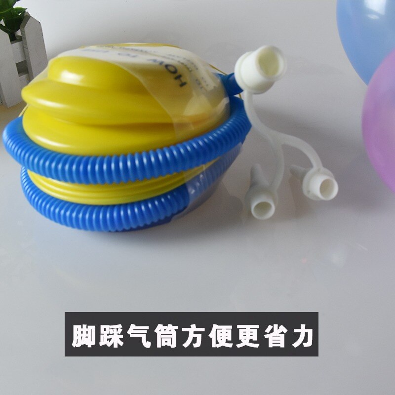 Pedal ballon pumpe til børn udendørs legetøj fod pedal ballon pumpe til luft oppustelige folie balloner dekoration fødselsdag