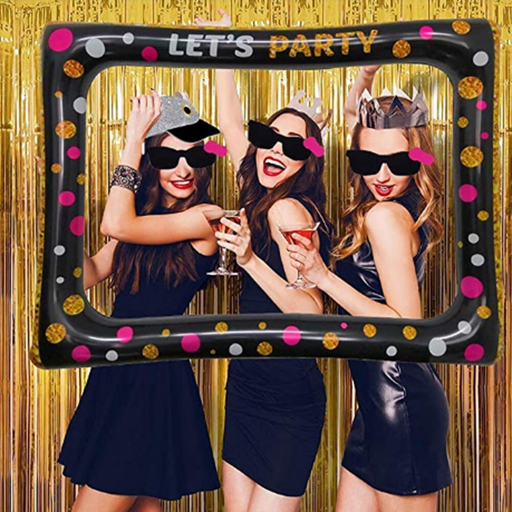 PVC Inflatable Frame Photo Booth Props Selfie Picture Frame Inflatable Photo Frame for Birthday Baby Shower Wedding Carnival#38