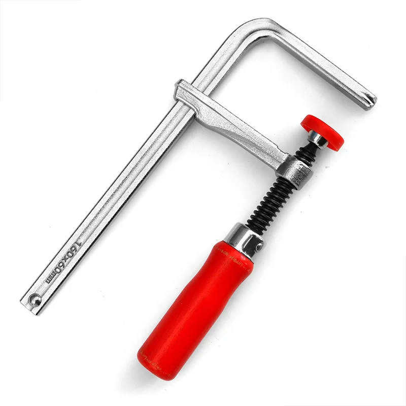 Allsome Abrazaderas de riel guía con mango de madera de 120-300 mm con brazo de acción de tornillo para mesa MFT de carpintería y pista de corte