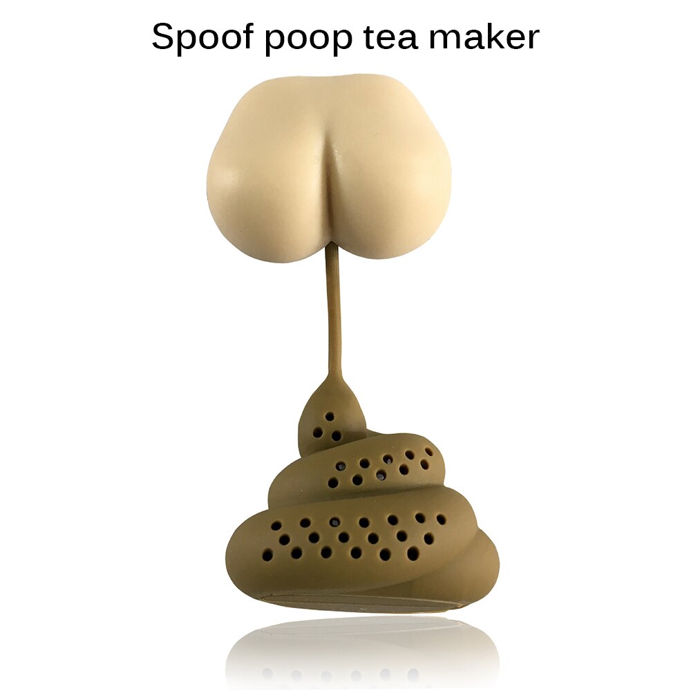 Decompression Poop Tea Infuser Foreign Travel Simple Tea Bag Can Hold Tea Tea Set
