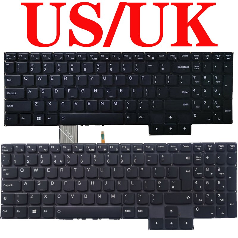 US/UK Laptop Keyboard For Lenovo Legion 5-17IMH05H 5-17IMH05 5-17ARH05H English with backlit