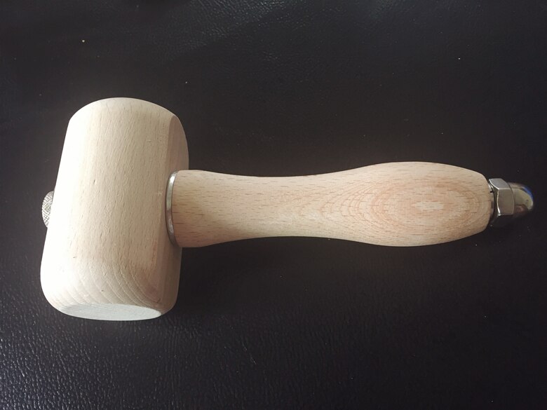Mazo de madera martillo de grabado para peletería coser cuero grabado martillo de impresión herramientas artesanales