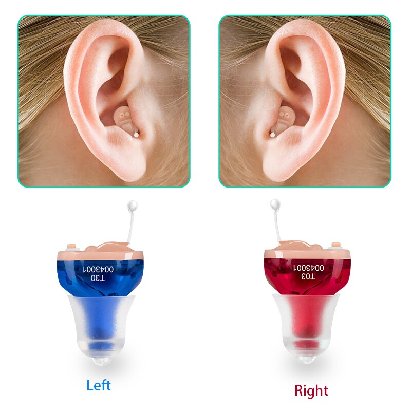 Hearing Aids T30 Sound Amplifier CIC Invisible Small Mini The Inner Ear Hearing Devices