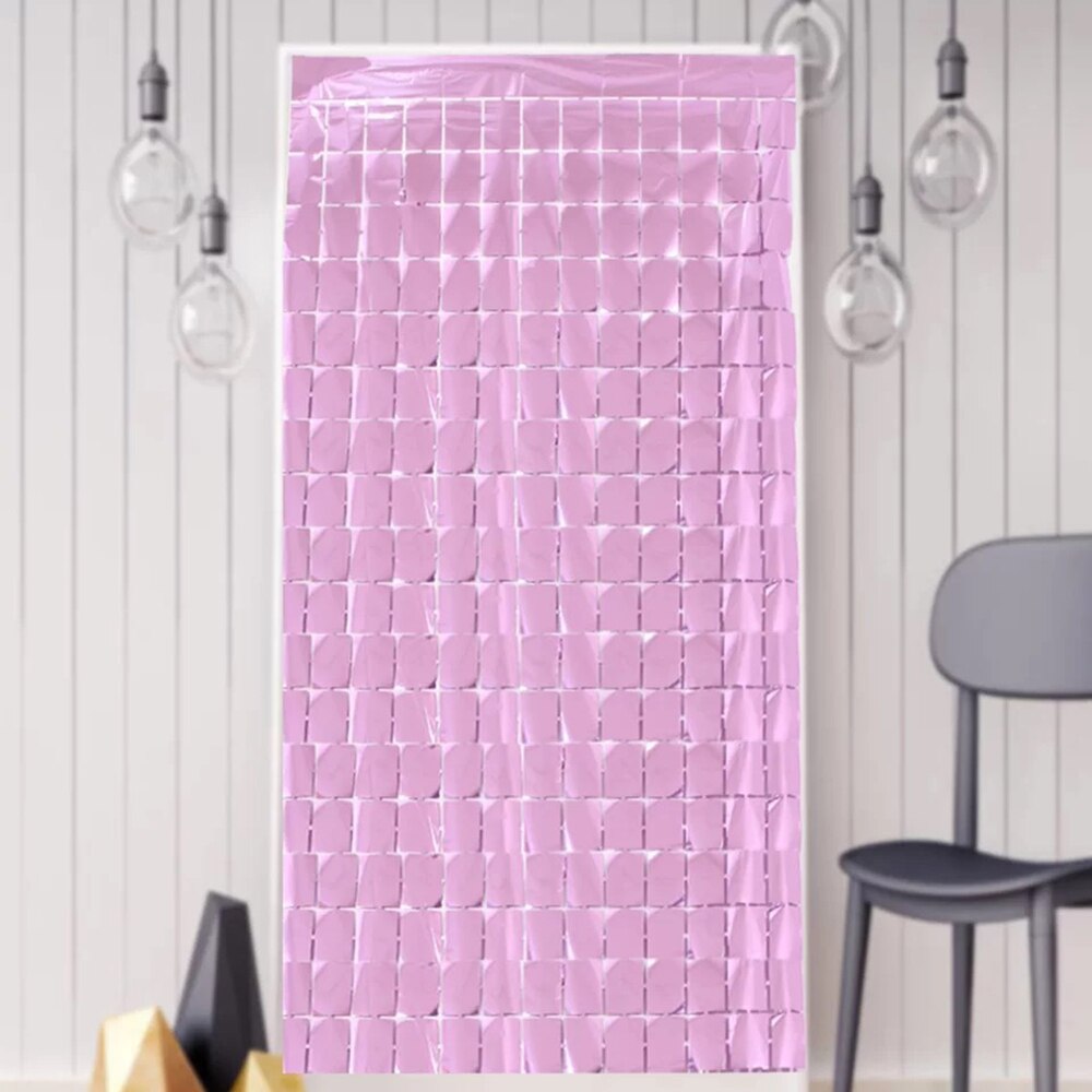 Rose Gold Curtain Background Birthday Party Decor Shimmer Wall Backdrop Curtain Baby Shower Wedding Sequin Party Background
