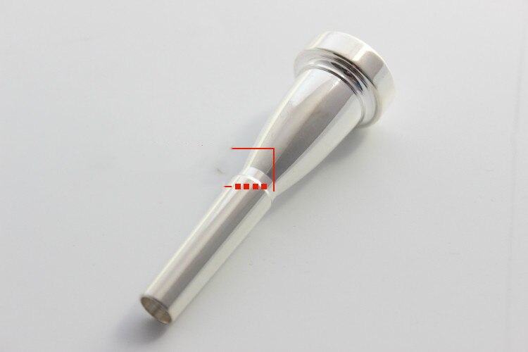 Genuine silver plated 7C 5C 3C mouth trumpet mouth mouthpiece fits all kinds of trumpet instruments