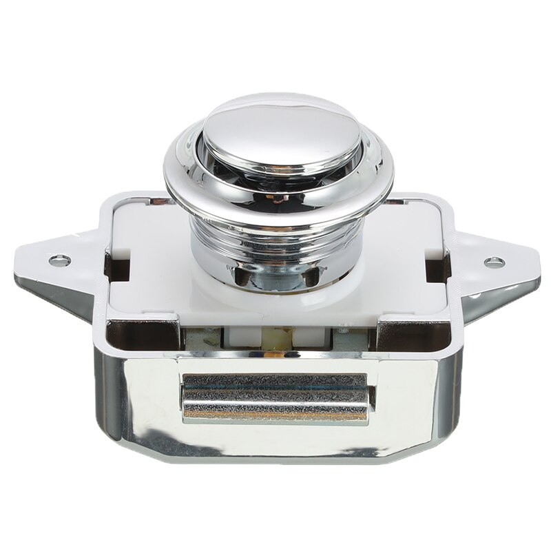1 Set Universele Camper Auto Push Lock Rv Caravan Boot Hardware Kast Deurknop Home Mini Lade Klink Knop Sloten: C