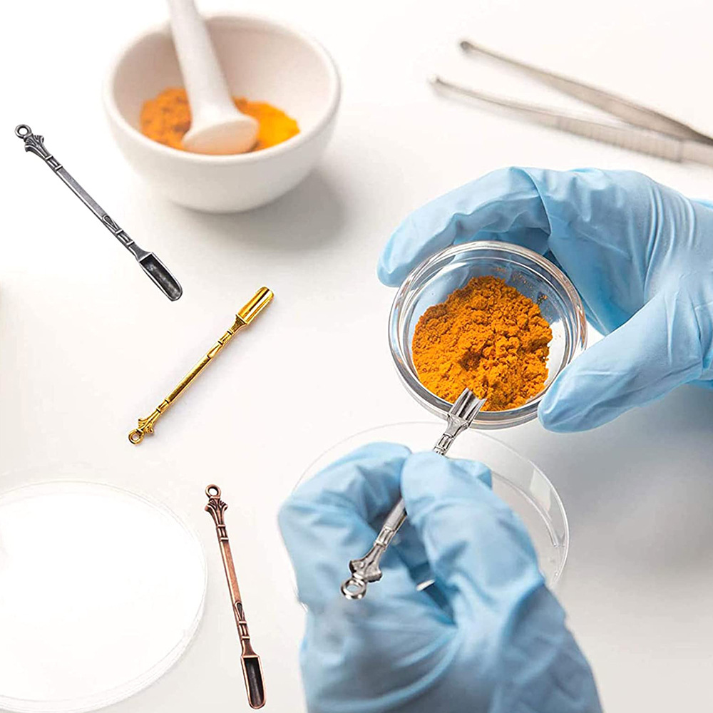 Mini cuchara de Metal, pala para té en polvo, postre, sal, cucharadita, herramientas, utensilio de cocina, agitar té o café para platos de miel, 10 Uds.