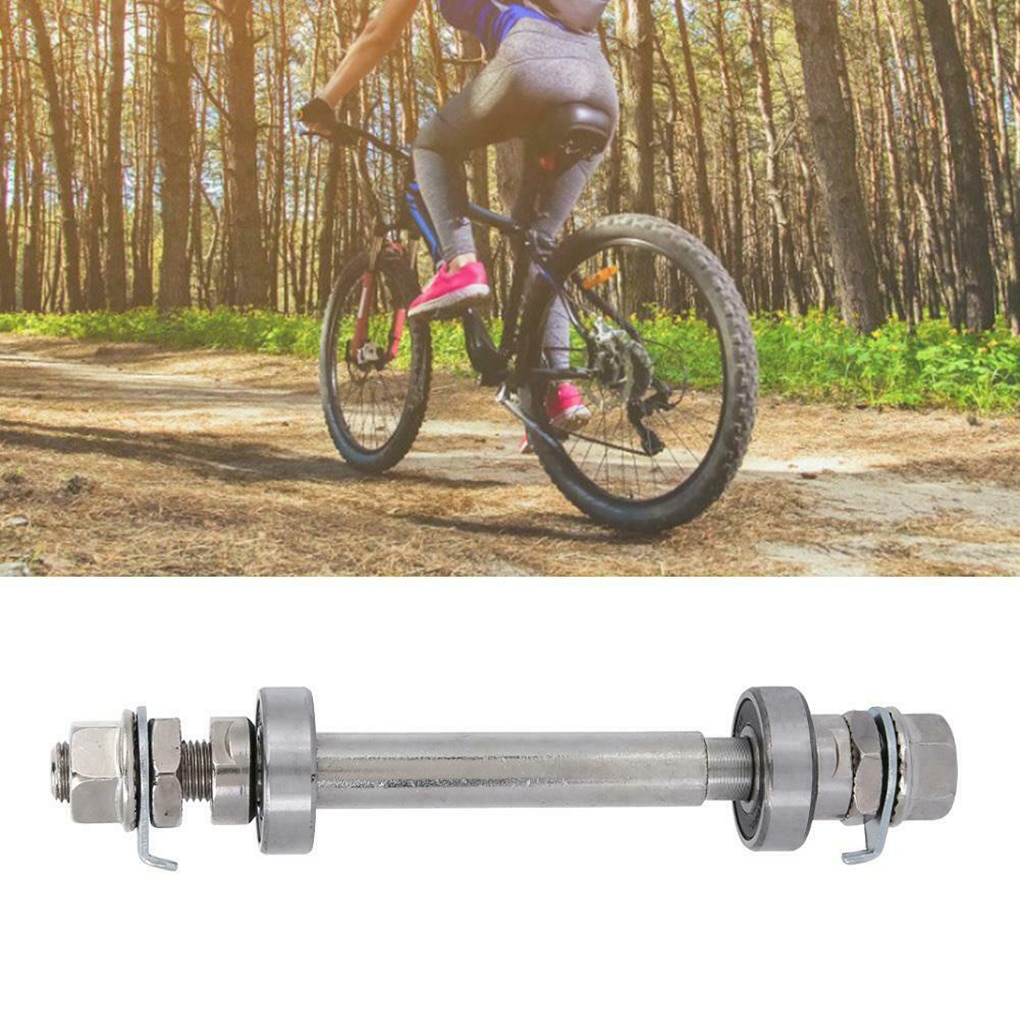 Mountain Bicycle Solid Metal Axle Road Bike Wheel 6000 Bearing Hubs Bike Parts Front Wheel