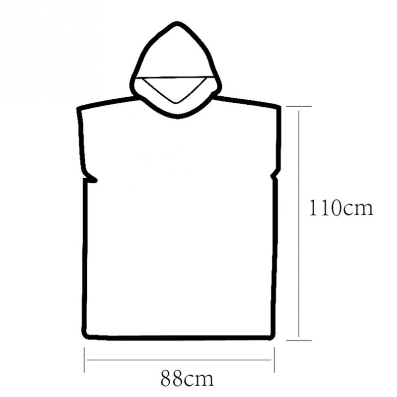 Volwassen Duiken Pak Veranderen Gewaden Poncho Hood Sneldrogend Hooded Handdoek Sneldrogende Absorberende Zweet-Absorberende Zwemmen gewaad