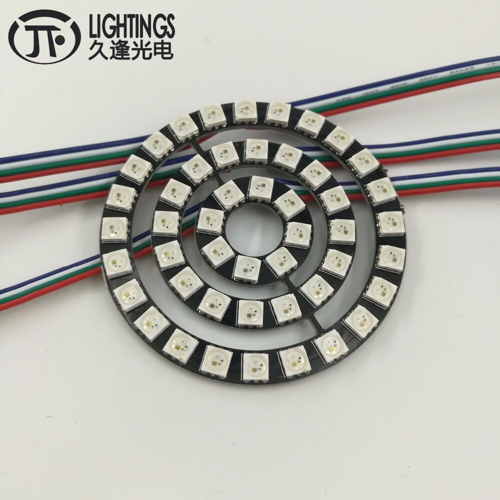 WS2813 Ring WS2812B 8 16 24 48 Bit 5050 RGB WS2813 adresseerbare LED Ring Led Board voor Arduino 5 V DC Strip Type