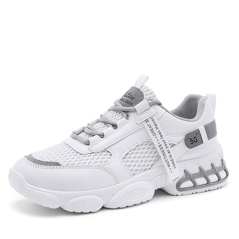 Nowe damskie buty do tenisa 2020 koszyk kobieta siłownia buty sportowe stabilność oddychająca siatka gruba podeszwa trenerzy kobiety buty tenisowe tanie: Szary / 4