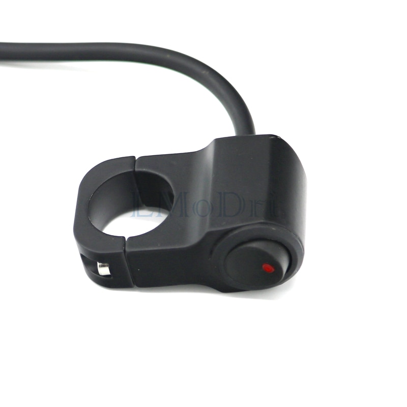 LMoDri Aluminum Alloy Metal Motorcycle Handlebar Switch With Indicator Light Handle Bar Switch 12V Moto Accessories