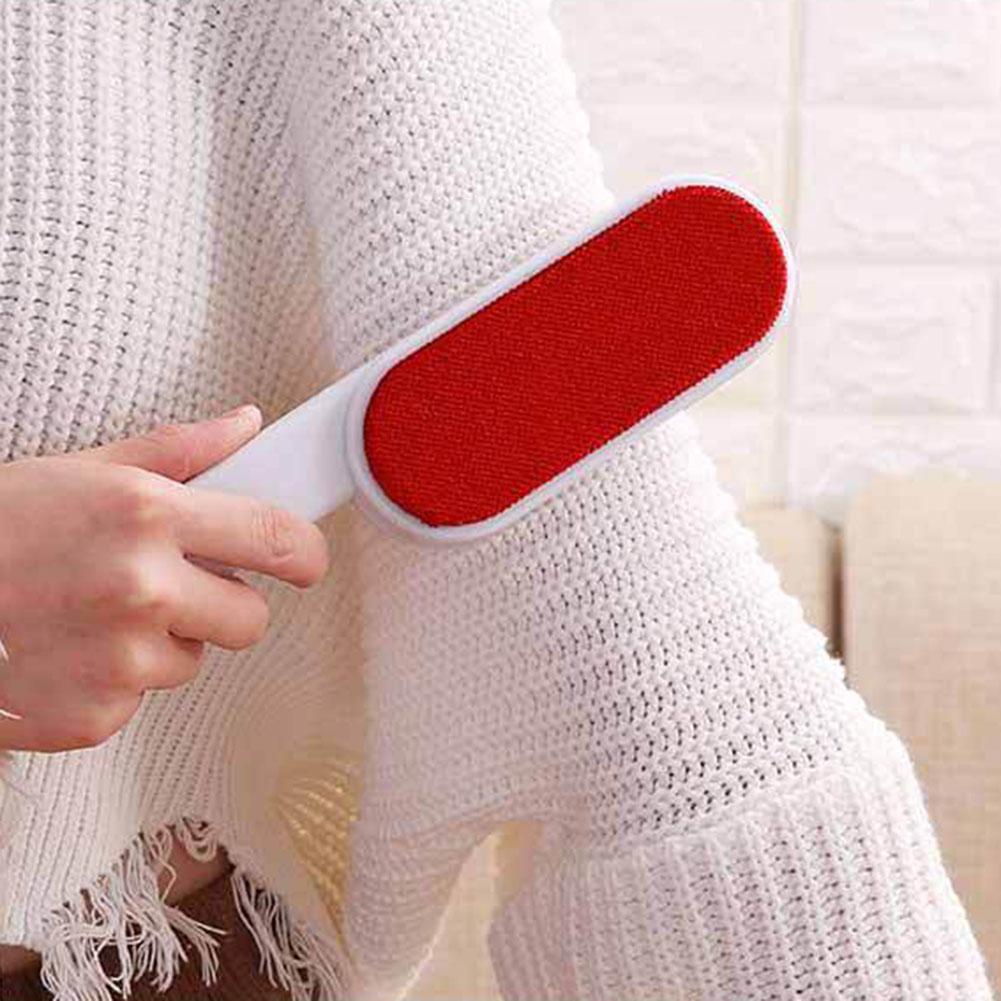 Removedor de cabelo escovas reutilizáveis sofá roupas escova de limpeza dupla face fiapos furando poeira móveis ferramenta de rolo de limpeza