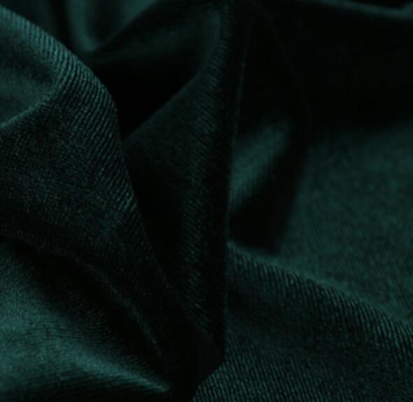 Tissus soyeux en velours doux de 50x150cm, pour vêtements de luxe, rideau Textile de maison: 6 dark green