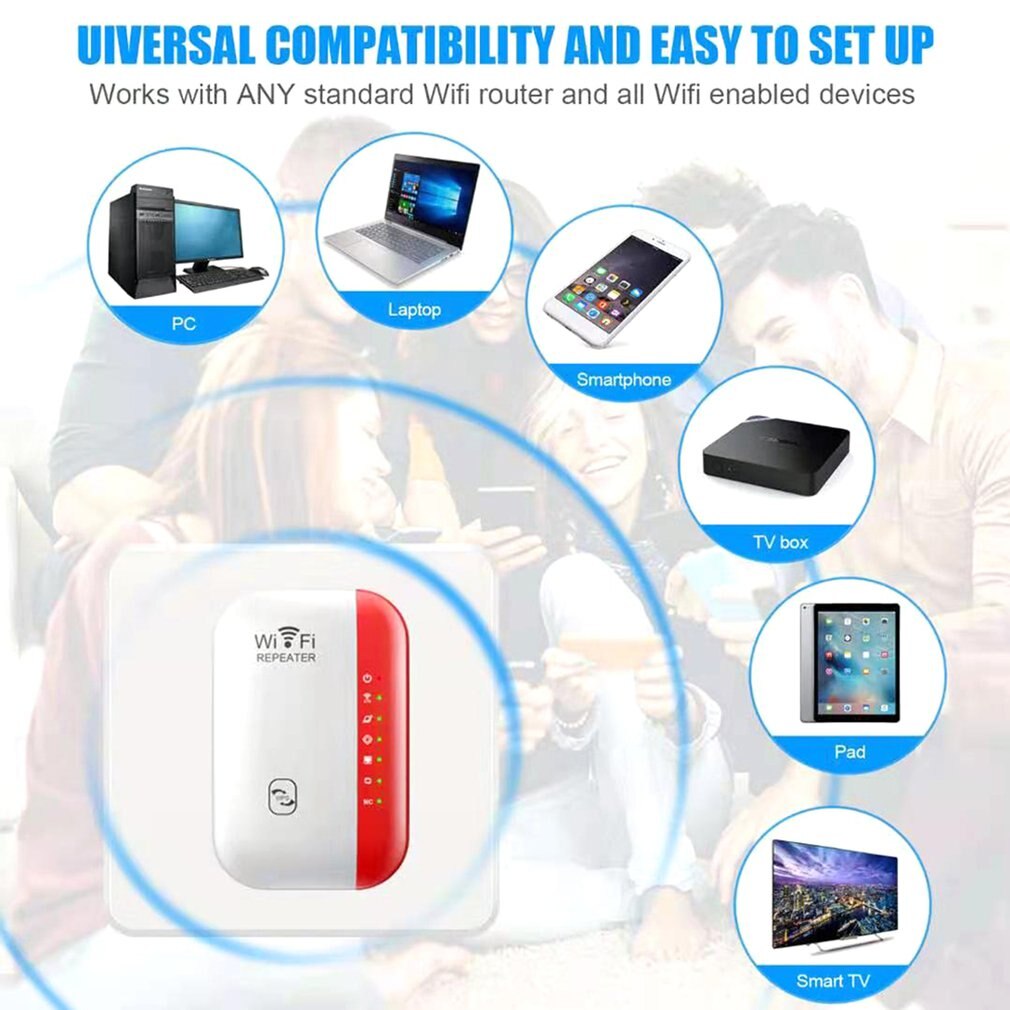 WiFi Range Repeater Amplifier Wireless Signal Simple Amplifier Operation Multi-function Wifi Signal Amplifier
