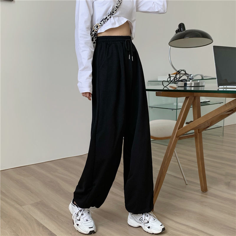 Grijs Joggingbroek Voor Vrouwen 2022 Herfst Baggy Oversize Sport Broek Balck Broek Vrouwelijke Joggers Streetwear Plus Size