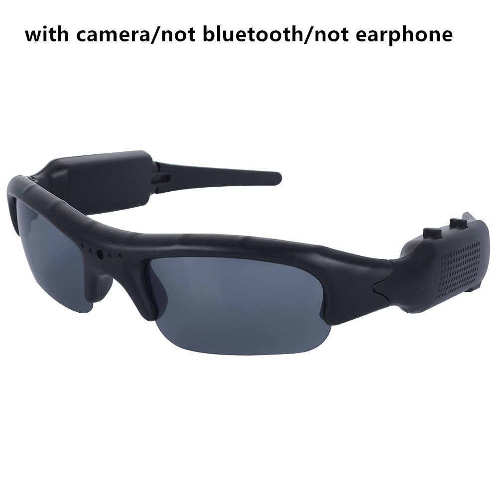 1080P Mini Bluetooth Camera Sun Glasses Eyewear Digital Video Recorder Camera Camcorder Video Sunglasses DVR with earphone: with camera 480P