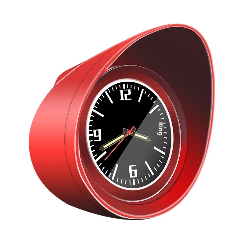 Auto Uhr Stück Elektronische Quarzuhr Beleuchtung Für Innen Zeit Tisch Uhr Fahrzeug Lagerung Organizer Zubehör