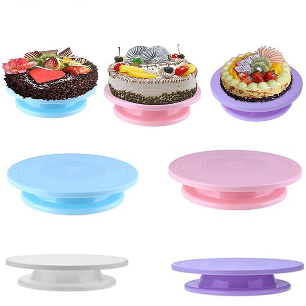 28cm Round Anti-Skid Rotating Stand Platform Cake Turn Table DIY Decor Tool Cake Decorating for Tools Rotary Table Cake Stand