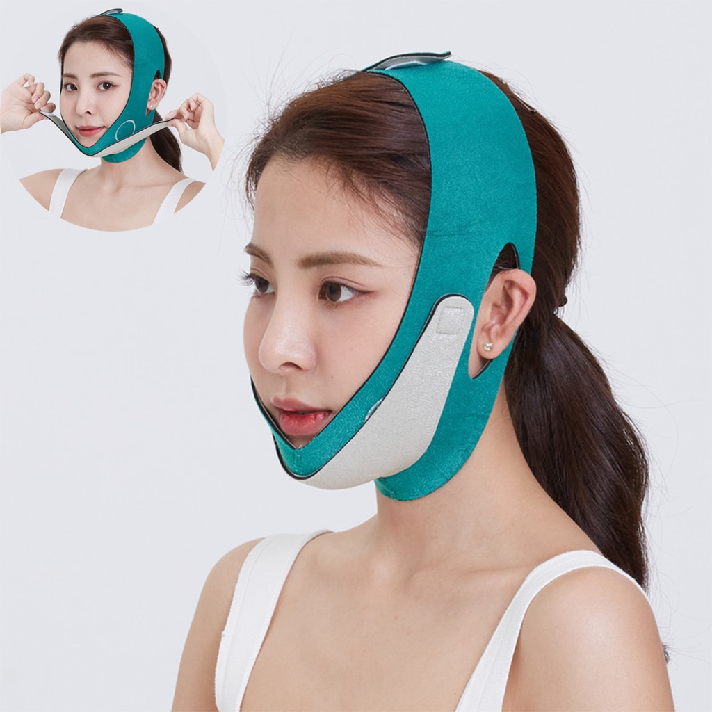 Ansigt v shaper ansigts slankende bandage afslapning løft op bælte form lift reducer dobbelt hage ansigt tyndere bånd massage