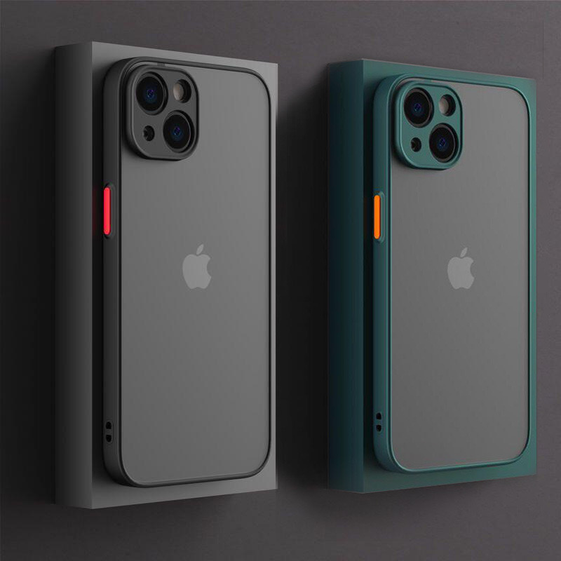 Mat telefoncover til iphone 13 12 11 14 15 pro max luksuriøst blødt silikone stødsikkert cover til iphone x xs max  xr 15 plus 13 11 pro