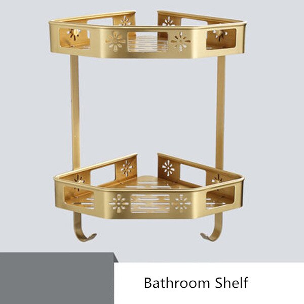 Set de accesorios de baño estante de baño para Oro pulido, toallero, soporte de papel para colgar toallas, soporte para escobillas de baño, accesorios de baño