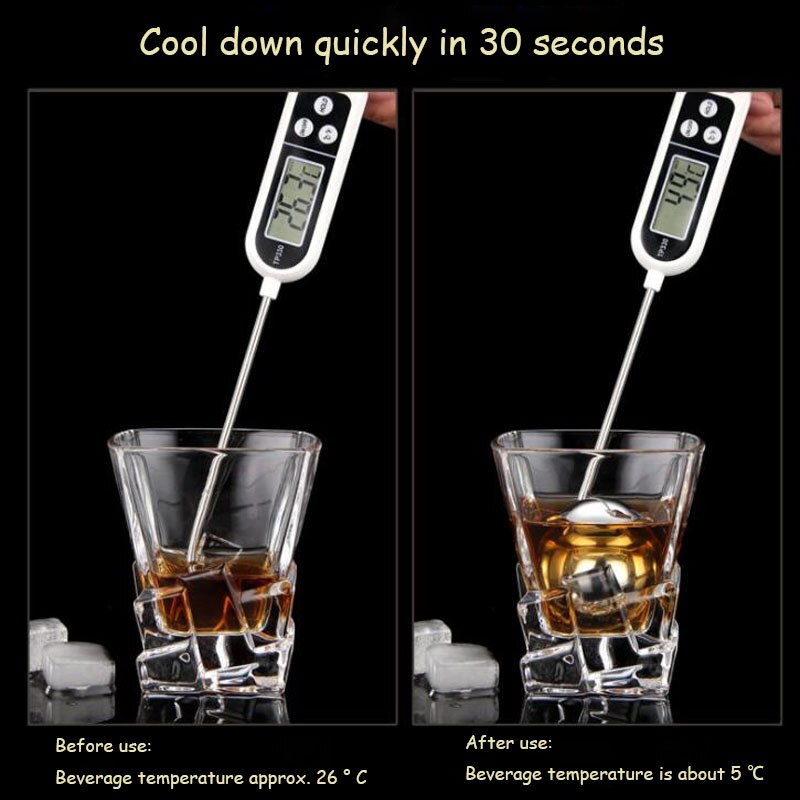304 Stainless Steel Ice Cubes Reusable Metal Chilling Stones With Whisky Keep Cold for Bar KTV