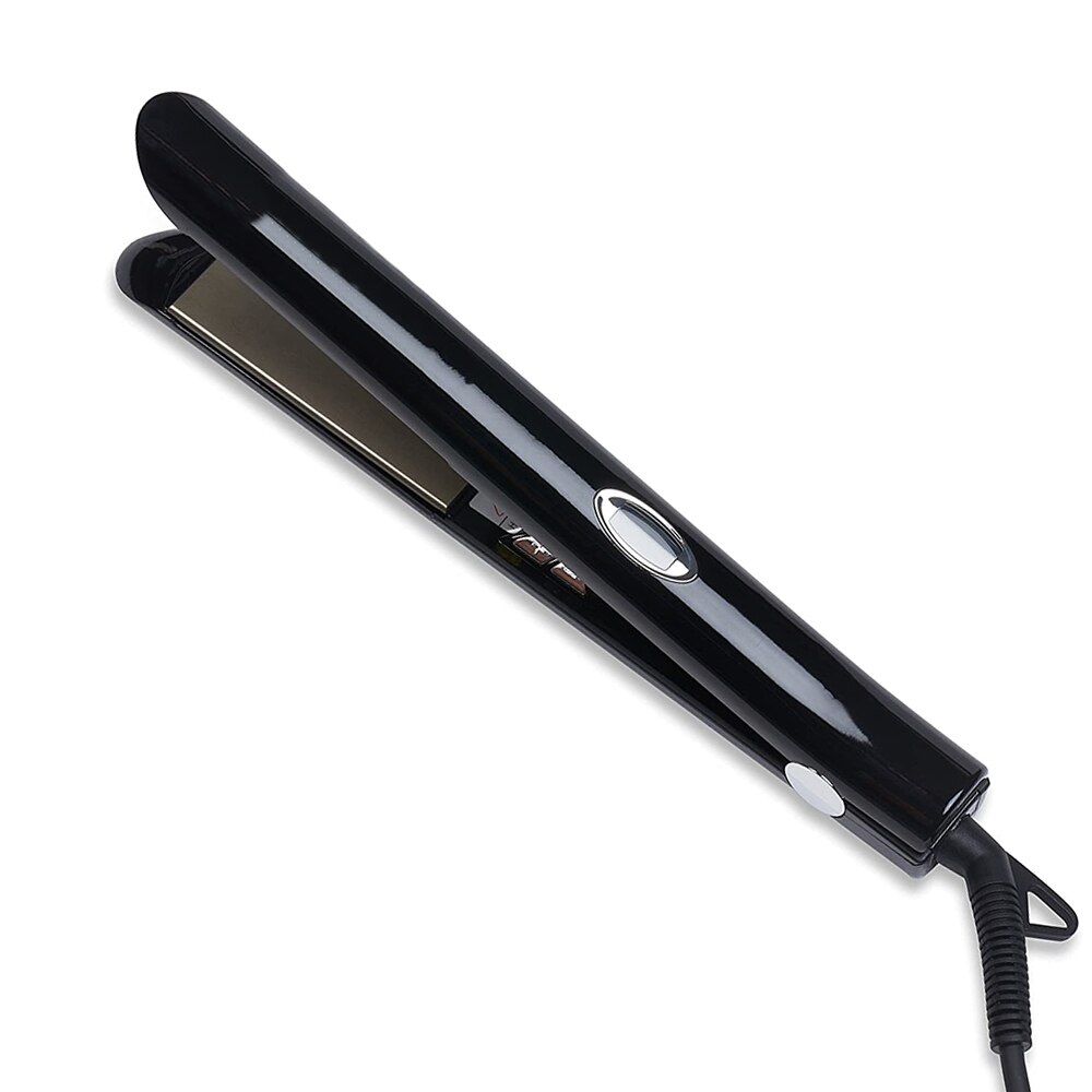 2 in 1 Hair Straightener Hair Curler Electric Hair Iron Hair Straighteners Flat Crimper Straightening Iron: black no box / EU