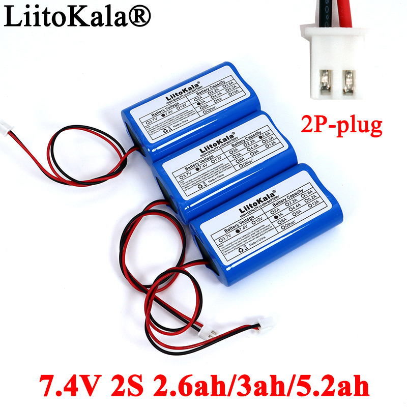 7,4 v 18650 lithium batteries 2s 2,6 ah 3ah fishing led light bluetooth speaker 8,4 v emergency diy batteries with pcb