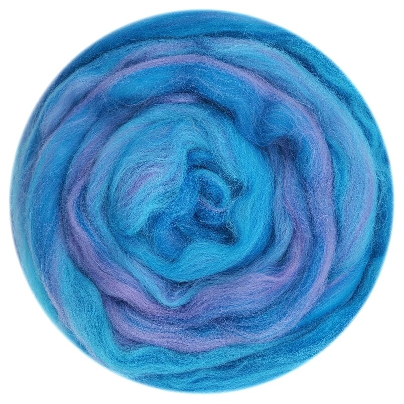 Lã misturada lã roving 50g merino misturado mão tingida lã topo arte agulha e molhado felting suprimentos agulha felting diy lã (no.12)