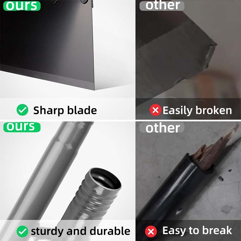 Pala plana, pala para nieve, raspador de hielo, raspador de suelo, pala de limpieza de jardín al aire libre, pala para hielo para entrada, herramientas de eliminación de malezas