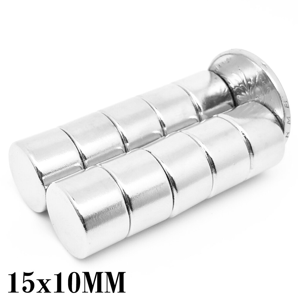 2/5/10/15/20/30Pcs 15X10 Disc Neodymium Sterke Magneten 15mm * 10Mm Ronde Permanente Magneet 15X10Mm Krachtige Magnetische Magneet 15*10