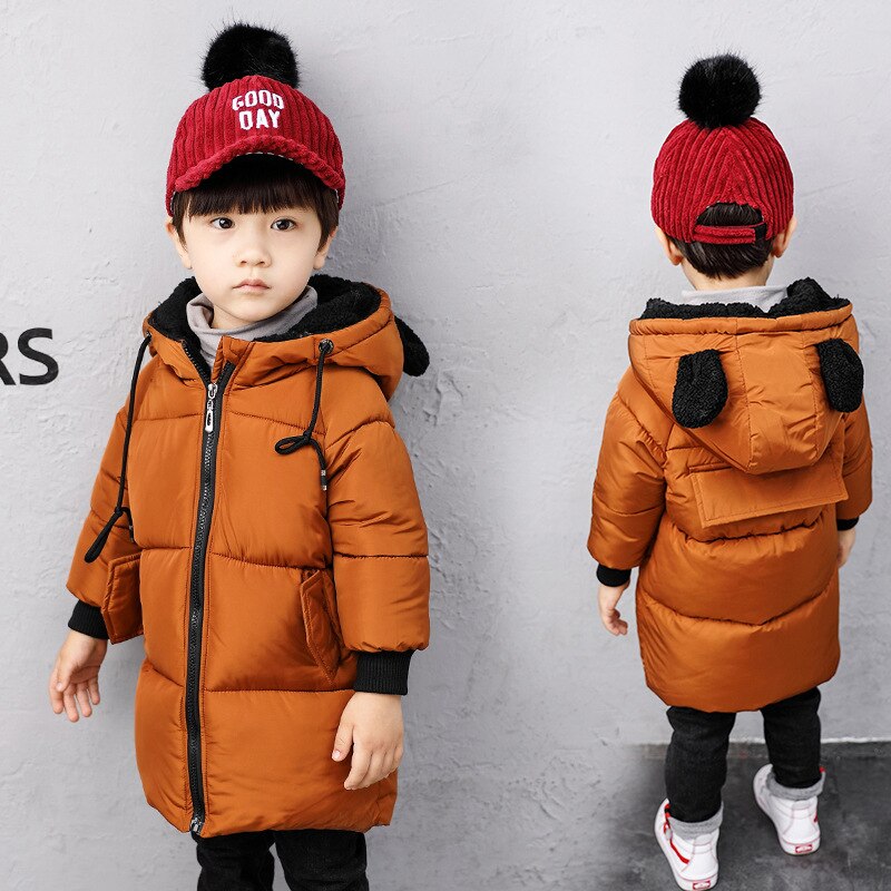 Neue freundlicher Winter Jacke Jungen mit kapuze 3 farben warme mäntel Jungen Winterjacke 7WT031
