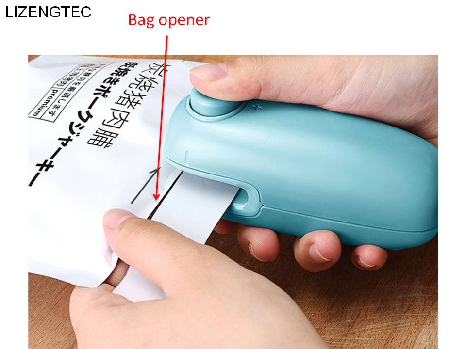 LIZENGTEC Draagbare Handvat Verwarmde Laminator Seal met Zak Opener