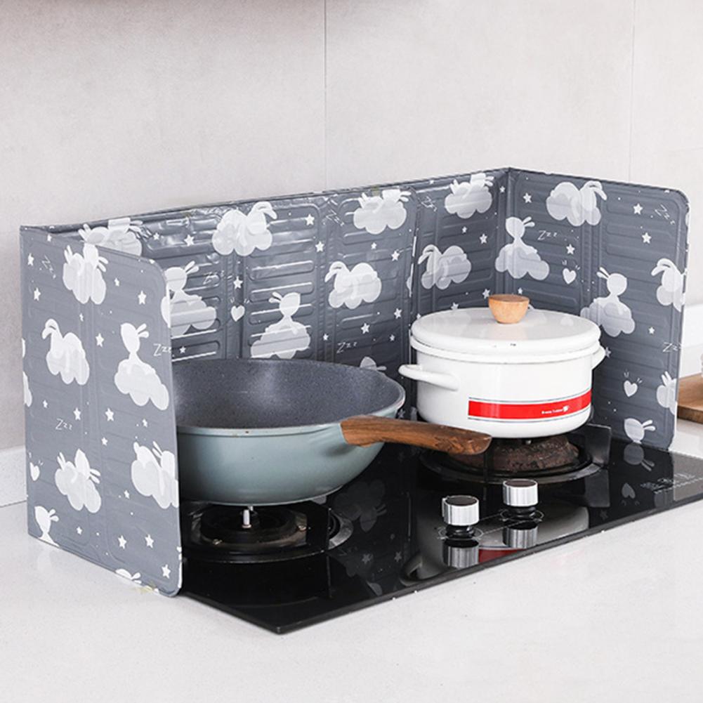 Splatter Board Useful Water Splash Proof Screen Aluminum Foil Baffle Plate