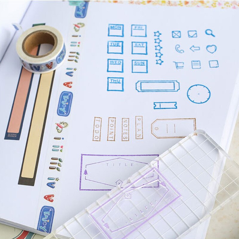 Office Label Transparent Clear Silicone Stamp DIY Scrapbooking/Photo Album Decorative Clear Stamp Craft Stamps