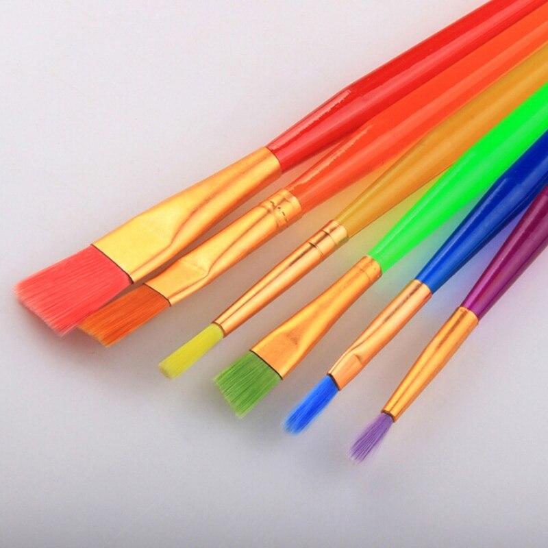6pcs/set Art Painting Brushes Acrylic Watercolor Artist Oil Paint Brush Painting Supplies