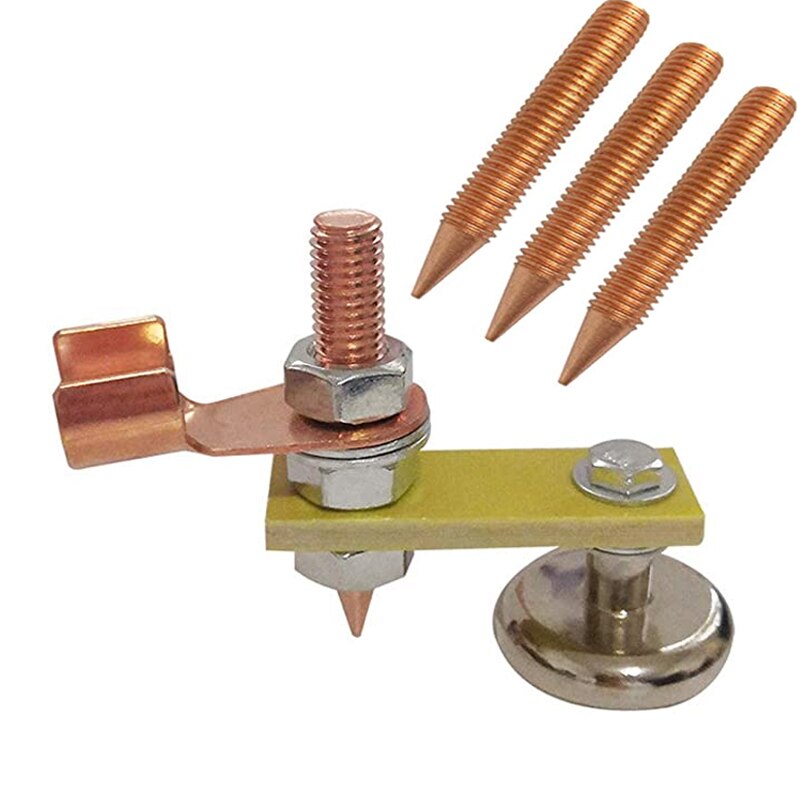 Welding Magnet Head Magnetic Welding Support Copper Tail Welding Stability Clamps Strong Magnetism Large Suction
