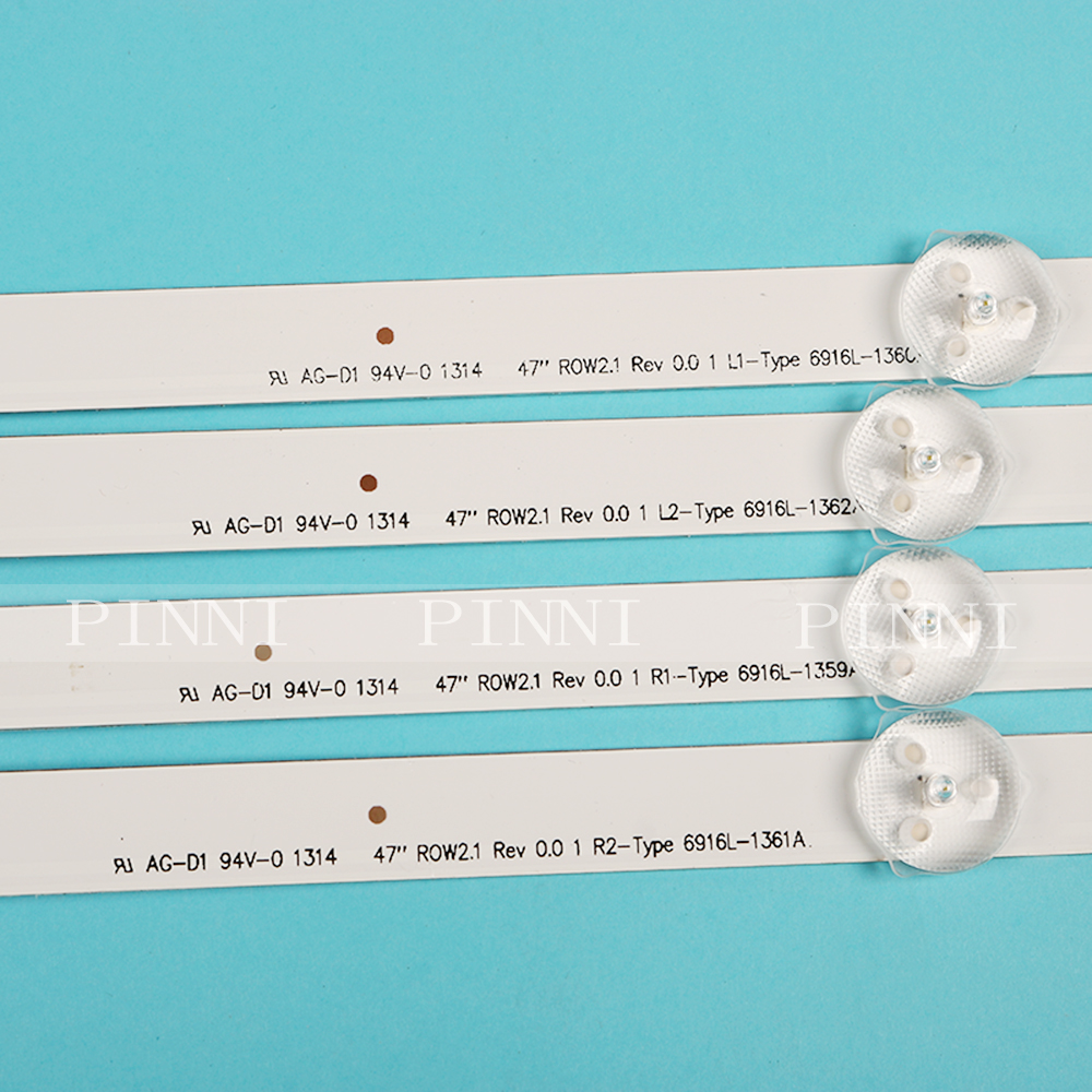 12 Uds de retroiluminación LED para LG 47LN5708-ZA 47LN570R-ZA 47LA620S 47LN5400 6916L-1174A 6916L-1175A 6916L-1176A 6916L-1177A