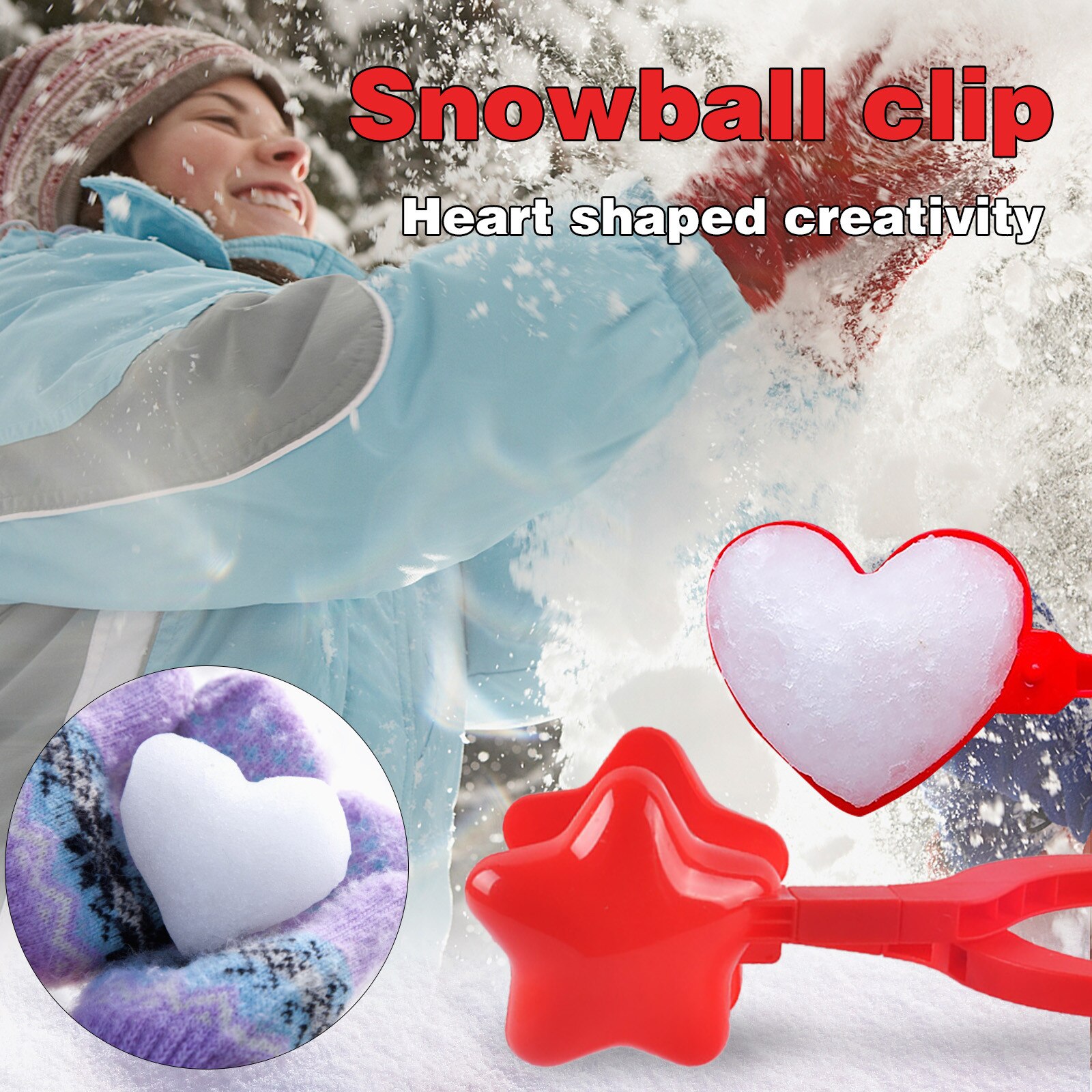 Stern Schneeball Hersteller Winter Kunststoff Schneeball Hersteller Clip freundlicher draussen bilden freundlicher Puppe Spielzeug Für freundlicher Mädchen Junge Birthdday