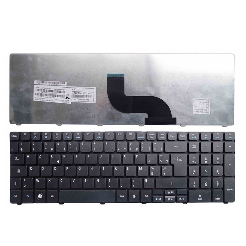 Us/Uk/Sp/Ru/Fr/Hb Laptop Toetsenbord Voor Acer Aspire 7738 5538 5741 7551 p5we 5749 5750 5560 5560G 5552G 7741G 7741Z 7745G: AZERTY FR