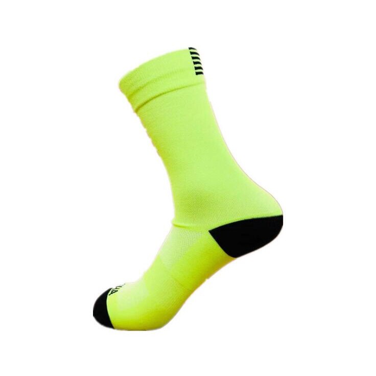 Unisex Breathable Men Cycling Socks Outdoor Sport Rosd MTB Bike Socks: Fluorescent Green