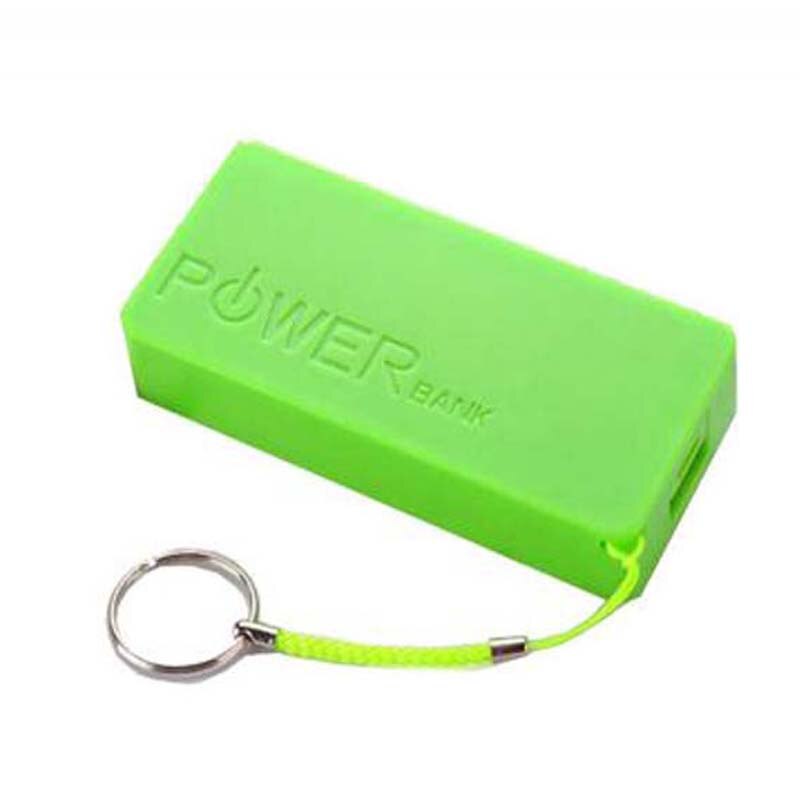 2x 18650 USB Battery Storage Box Case 2 Slot Way DIY Power Bank Battery Charger Clip Holder Container for Phone: Green