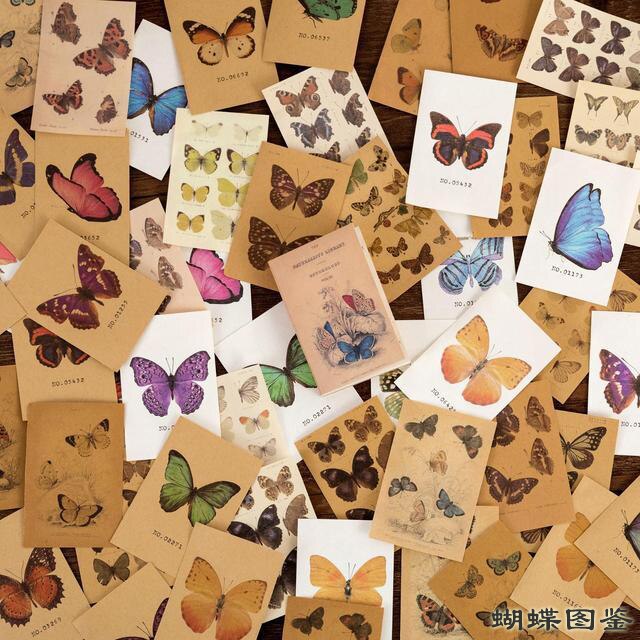 80 Sheets Vintage Scrapbook Material paper Set Decorative collage material Background paper For DIY Scrapbooking Diary Album Art: 3