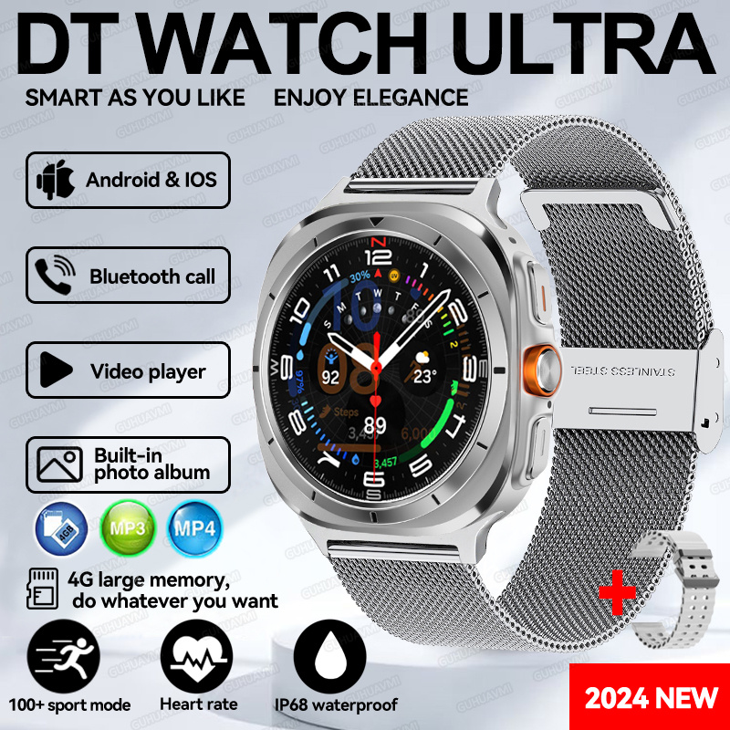 Moda Nuovo DT Orologio 7 Ultra Smart Orologio da uomo NFC GPS Riproduzione video 3D Chiamata Bluetooth Sport Auricolari TWS impermeabili Modalità Orologio: Blu