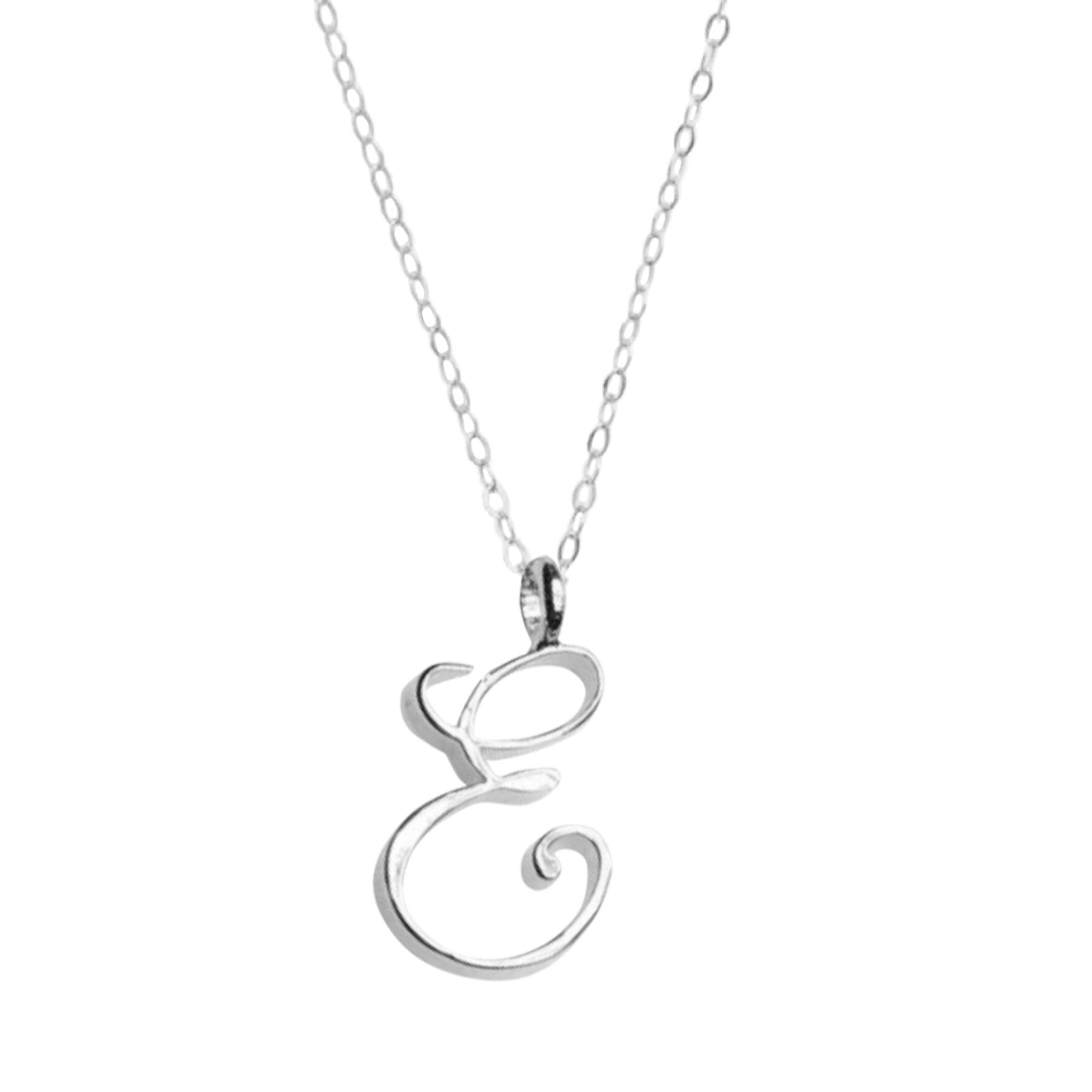 Anheng klassisk halskjede til kvinne 26 bokstaver engelsk kjede bokstav krageben hjem gjør-det-selv kjede choker rustfritt stål dame choker: Rødbrun