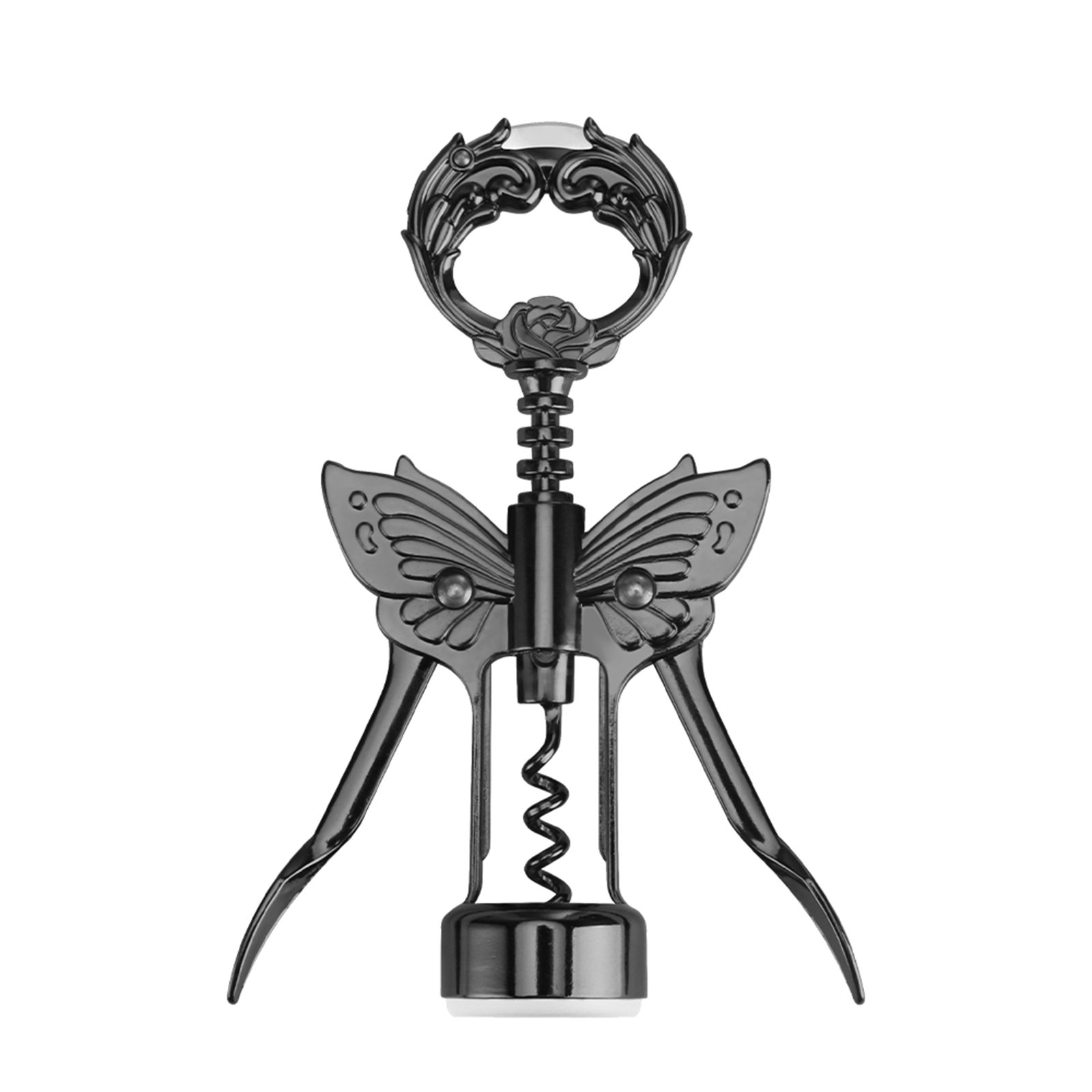 Złoty otwieracz robić wina i piwa z nożem foliowym, motylkowy otwieracz robić butelek, nietoperz, korkociąg robić wina, powlekany brązem, poziomica, wyciągany korek