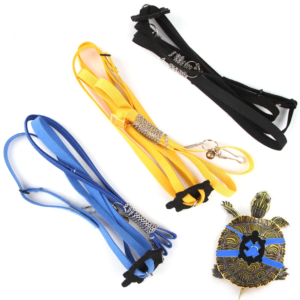 Odporna na zużycie regulowana smycz dla żółwia z bezpieczną linką trakcyjną Pasek uprzęży Idealne artykuły dla zwierząt dla żółwi i żółwi